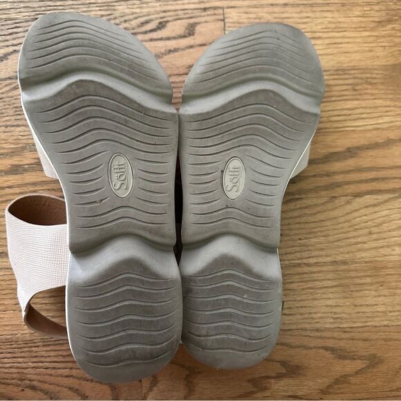 Sofft Charday Womens Wedge Sandals Beige Size 9 M - Picture 7 of 8